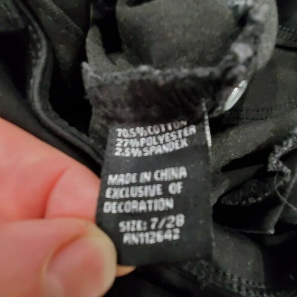 Blue Savy Womens Slim Flat Black Denim Jeans Size 7/28 - Picture 7 of 7